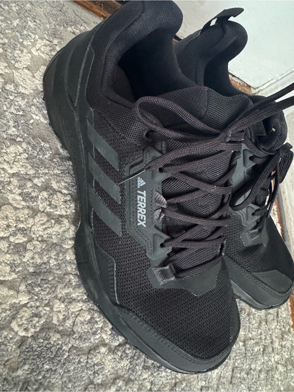 adidas Terrex All-Black Men's Trail Sneakers - Picture 1 of 3